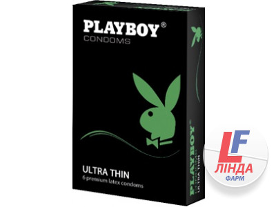 Презервативи Playboy Ultra Thin ультратонкі 6шт-0