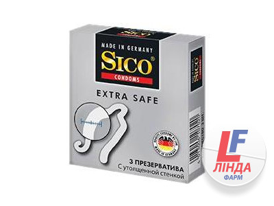Презервативы Sico Extra Safe с утолщенной стенкой 3шт-0