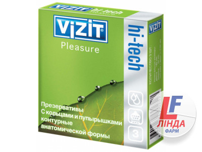 Презервативы Vizit с пупырышками №3-0
