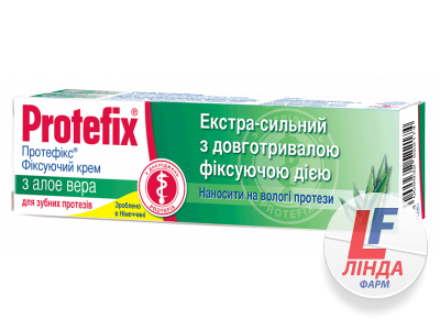 Protefix (Протефикс) Крем фиксирующий алоэ вера экстрасильный для зубных протезов 40мл-0