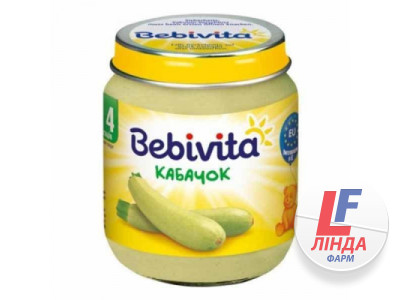 Bebivita (Бебивита) Пюре овощное кабачок с 4 месяцев 125г-0