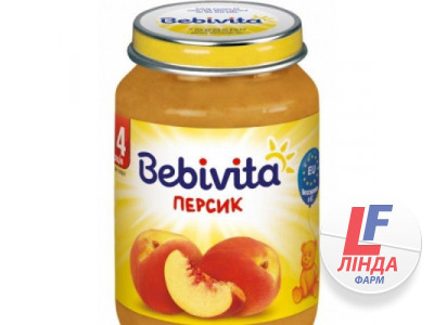 Пюре Bebivita (Бебивита) персик от 4 месяцев 190г-0