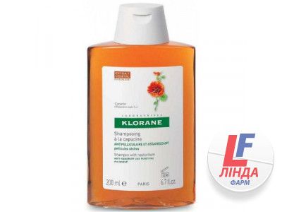 Klorane (Клоран) Шампунь з екстрактом Настурції від сухої лупи 200мл-0