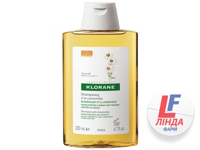 Klorane (Клоран) Шампунь с экстрактом ромашки для светлых волос 200мл-0