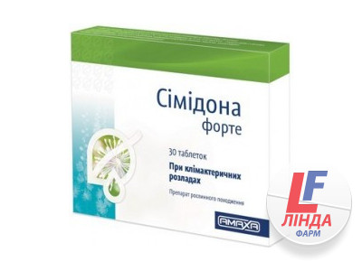Сімідона форте таблетки по 13 мг №30-0