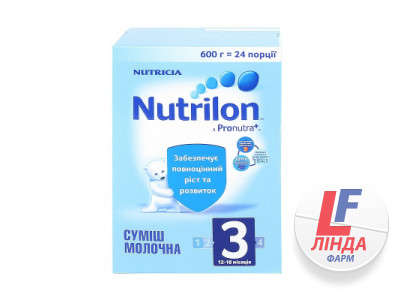 Смесь молочная детская Нутриция NUTRILON (Нутрилон) 3 с 12 до 18 месяцев 600 г-0