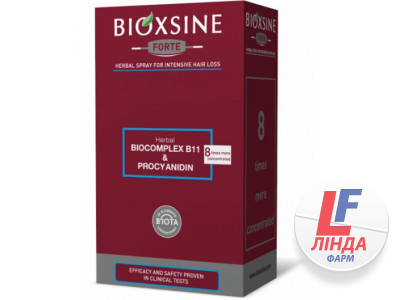 Bioxsine Forte (Биоксин Форте) Спрей растительный против интенсивного выпадения волос 60мл-0