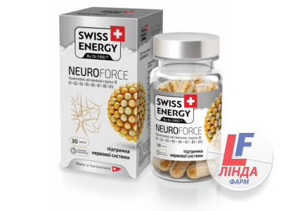 Swiss Energy (Свисс Энерджи) Витамины Neuroforce (Нейрофорс) Витамин В комплекс капсулы №30-0