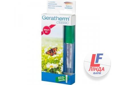 Термометр медицинский Geratherm Classic + Easy Fleap безртутный стеклянный-0