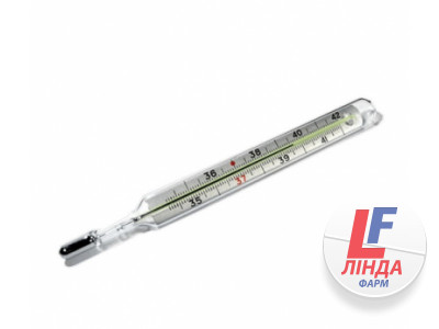 Термометр медичний IGAR максимальний ртутний, скляний, 1 штука-0