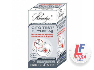 Тест Cito Test H.Pylori Ag для визначення H.Pylori антигену в зразках фекалій, 1 штука-0