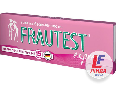 Тест-смужка Frautest Express смужка для визначення вагітності, 1 штука-0