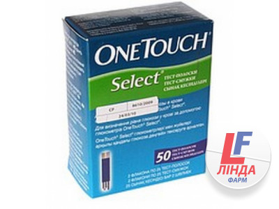 Тест-смужки One Touch Select для глюкометра 2 флакона по 25 штук-0