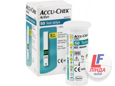 Тест-смужки Accu-Chek Active для глюкометра, 50 штук-0