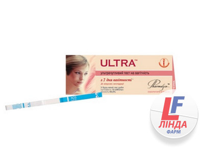 Тест-смужка Ultra для визначення вагітності, 1 штука-0