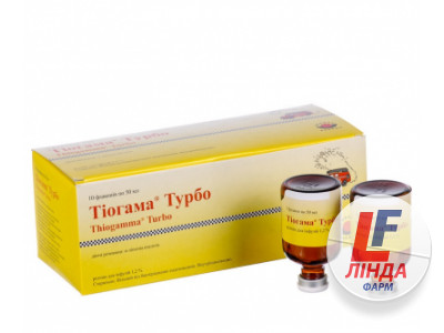 Тиогамма турбо раствор инфузионный 1,2 % флаконы 50мл №10-0