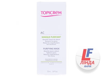 Маска Topicrem AC Purifying Mask очищающая, 50 мл-0