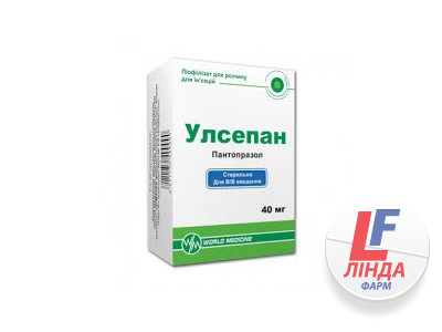 Улсепан ліофілізат для розчину для ін'єкцій 40мг флакон №1-0