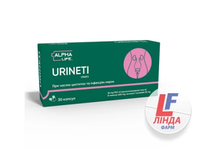 Уринети Alpha Life Urineti капсулы №30-0