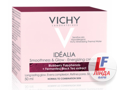 Vichy Idealia (Виши Идеалия) Крем восстановливающий гладкость и сиянией для нормальной кожи 50мл-1