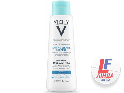 Vichy Purete Thermale (Виши Пюрте Термаль) Мицелярное молочко для сухой кожи лица и глаз 200мл-0