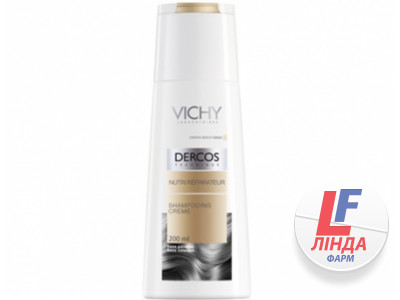 Vichy Dercos (Віші Деркос) Шампунь-крем живильно-відновлюючий для сухого та пошкодженого волосся 200мл-0