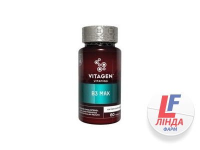 Вітаджен VITAGEN B3 MAX моновітаміни таблетки №60-0