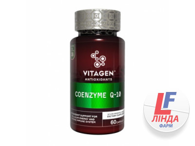 Витаджен VITAGEN COENZYME Q-10 природные антиоксиданты капсулы №60-0