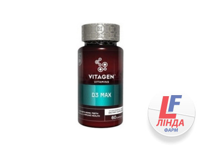 Витаджен VITAGEN D3 MAX моновитамины капсулы №60-0