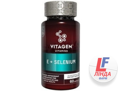 Витаджен VITAGEN E + SELENIUM Моновитамины капсулы №60-0