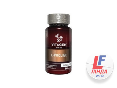 Витаджен VITAGEN L-PROLINE 500MG Комплексы аминокислот капсулы №60-0