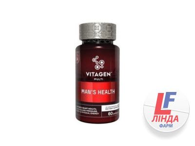 Витаджен VITAGEN MAN'S HEALTH Мультивитаминные комплексы капсулы №60-0