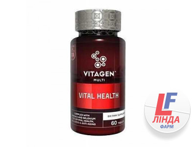 Витаджен VITAGEN VITAL HELTH мультивитаминные комплексы таблетки №60-0