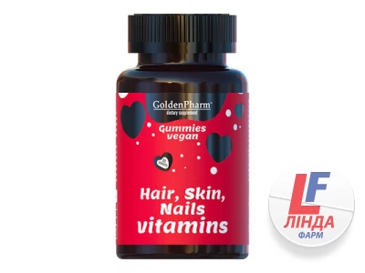Витамины для волос, кожи и ногтей Golden Farm веганский мармелад №60-0