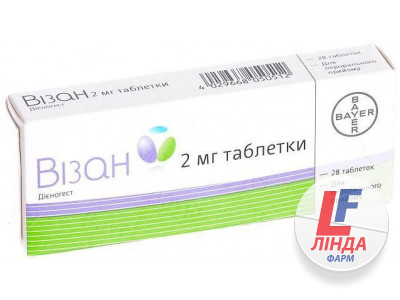 Візан таблетки по 2 мг №28 (14х2)-0