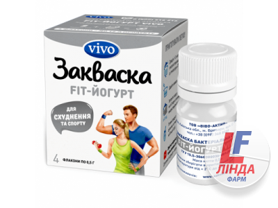 Vivo (Віво) Закваска бактеріальна FIT-Йогурт 0,5г №4-0