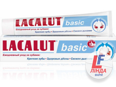 Зубна паста Lacalut Basic, 75 мл-0