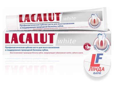 Зубна паста Lacalut White, 75 мл-0
