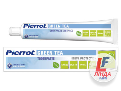 Pierrot (Пірот) Зубна паста із Зеленим чаєм 75мл-0